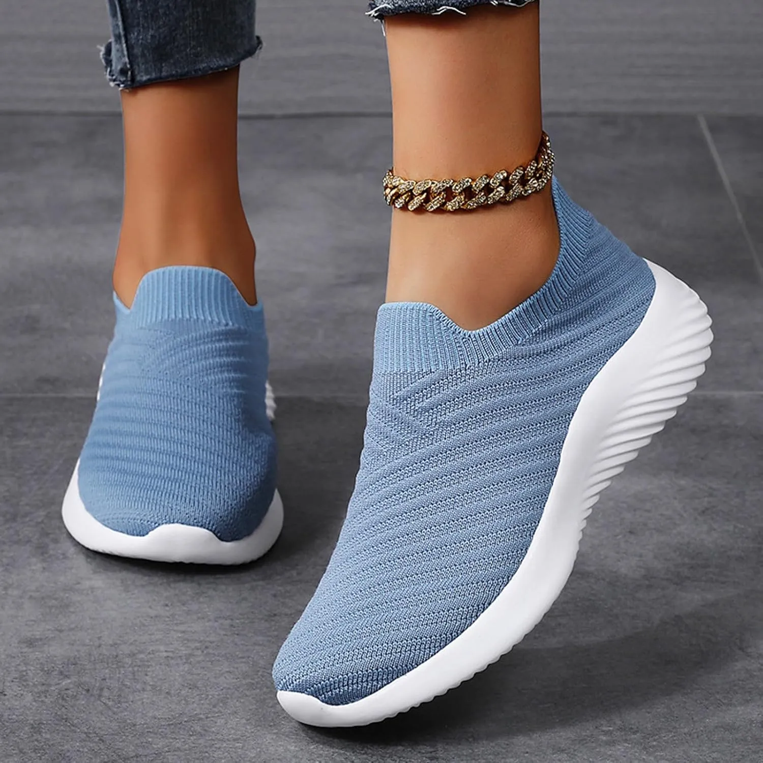 Comfortwear Ortho Shoes for Women Athletic Walking Shoes Slip On Casual Mesh Comfortable Tennis Workout Casual Sneakers