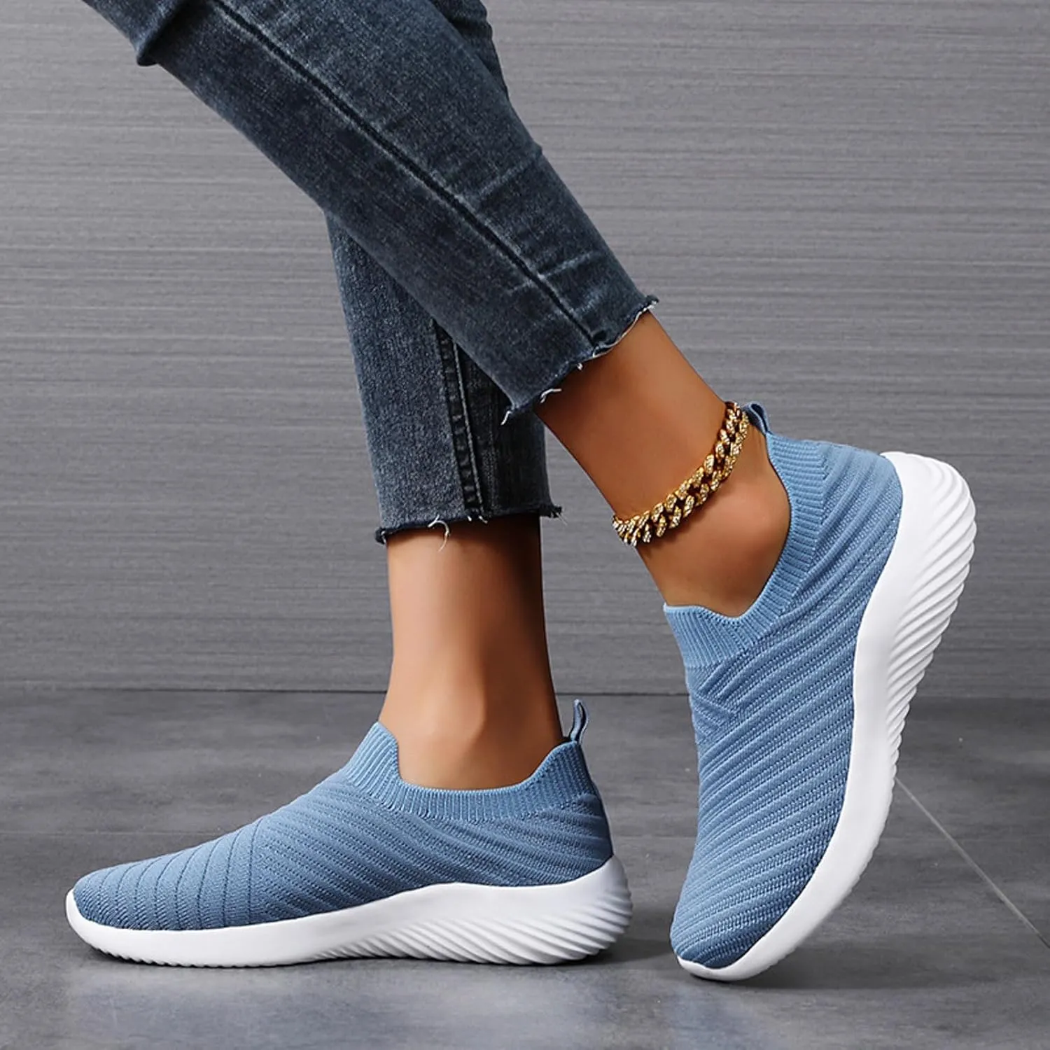 Comfortwear Ortho Shoes for Women Athletic Walking Shoes Slip On Casual Mesh Comfortable Tennis Workout Casual Sneakers