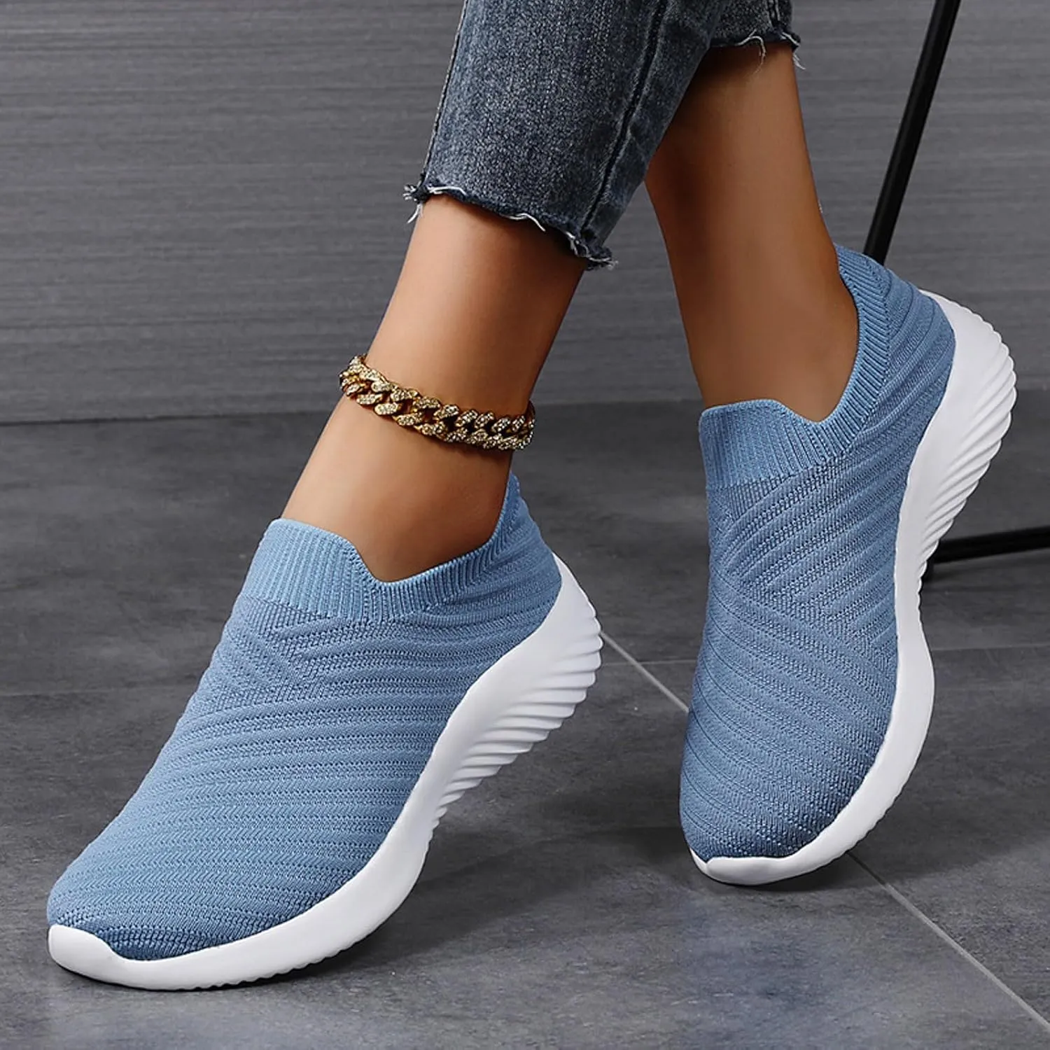 Comfortwear Ortho Shoes for Women Athletic Walking Shoes Slip On Casual Mesh Comfortable Tennis Workout Casual Sneakers