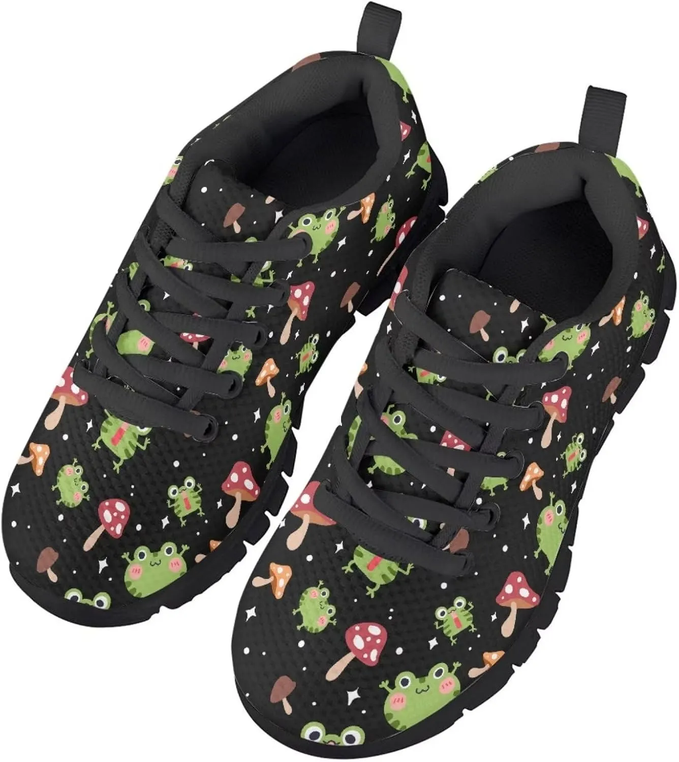 GIFTPUZZ Kids Road Running Shoes Lightweight Athletic Tennis Sports Walking Breathable Shoes Fitness