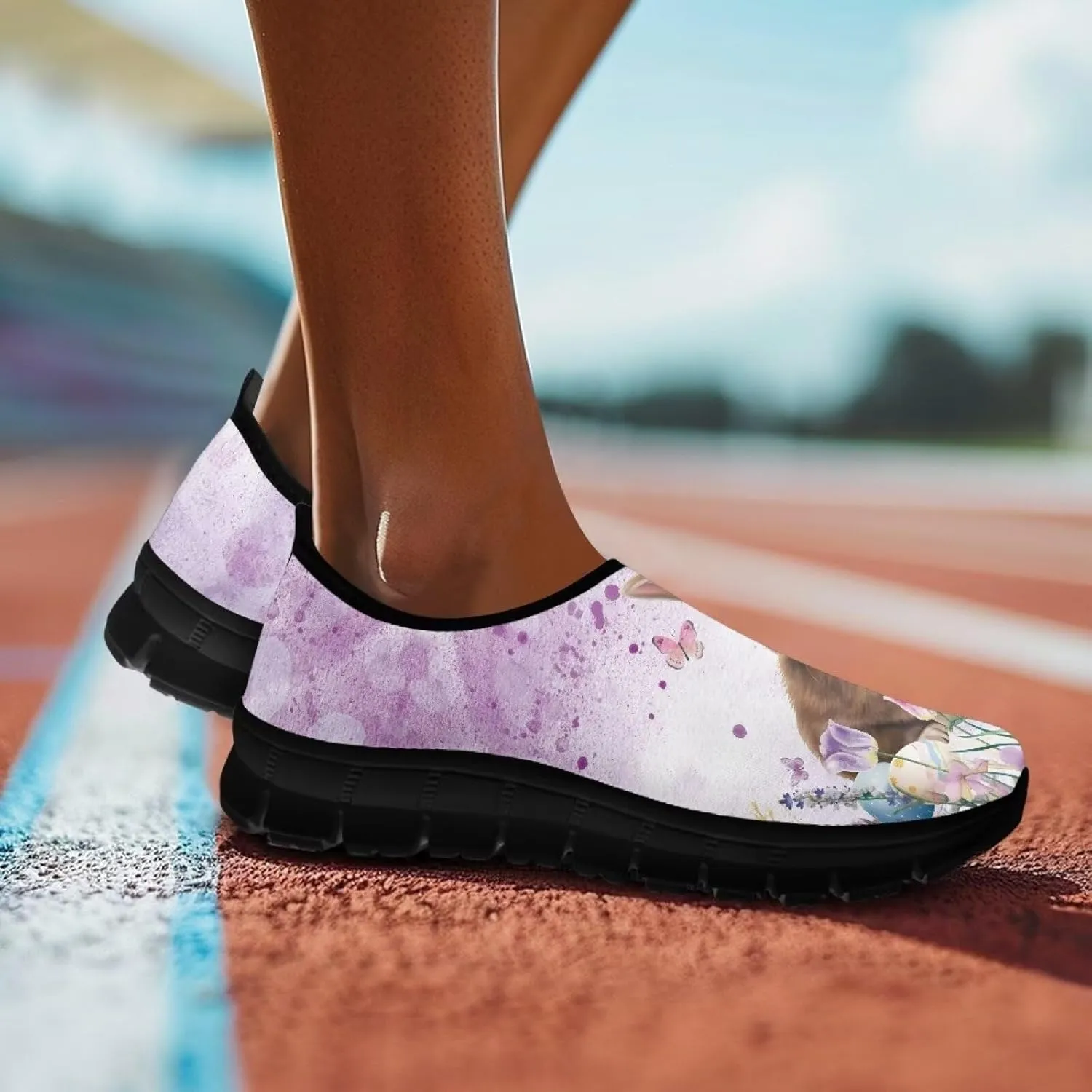 Slip On Tennis Shoes Women Casual Walking Shoes for Office Holiday