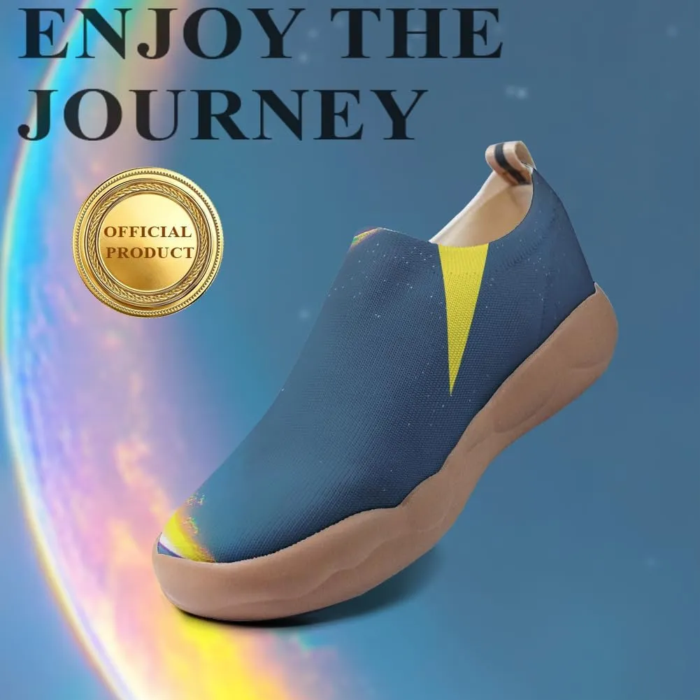 Women's Art Travel Shoes Slip-on Loafers Comfortable, Light and Fashionable Knitted Sneakers