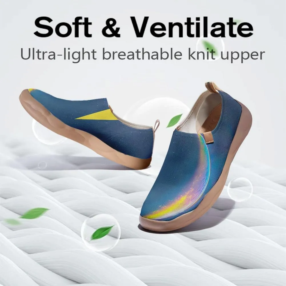 Women's Art Travel Shoes Slip-on Loafers Comfortable, Light and Fashionable Knitted Sneakers