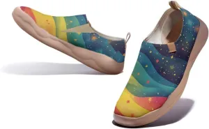Women's Art Travel Shoes Slip-on Loafers Comfortable, Light and Fashionable Knitted Sneakers