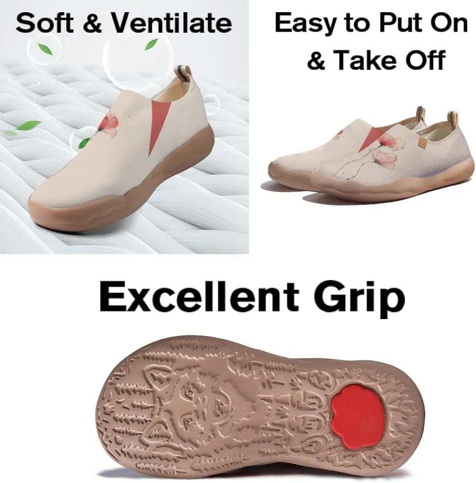 Women's Art Travel Shoes Slip-on Loafers Comfortable, Light and Fashionable Sneakers