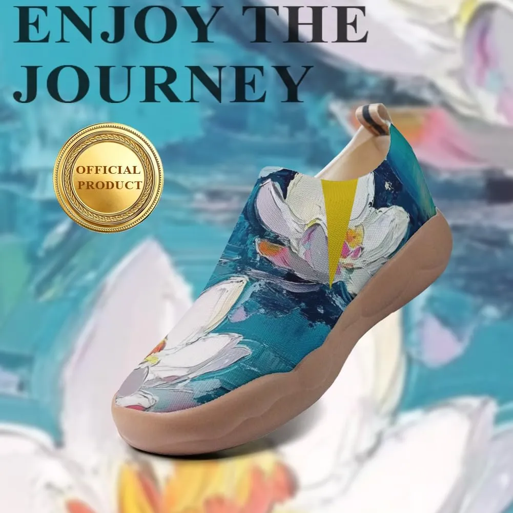 Women's Art Travel Shoes Slip-on Loafers Comfortable, Light and Fashionable Sneakers