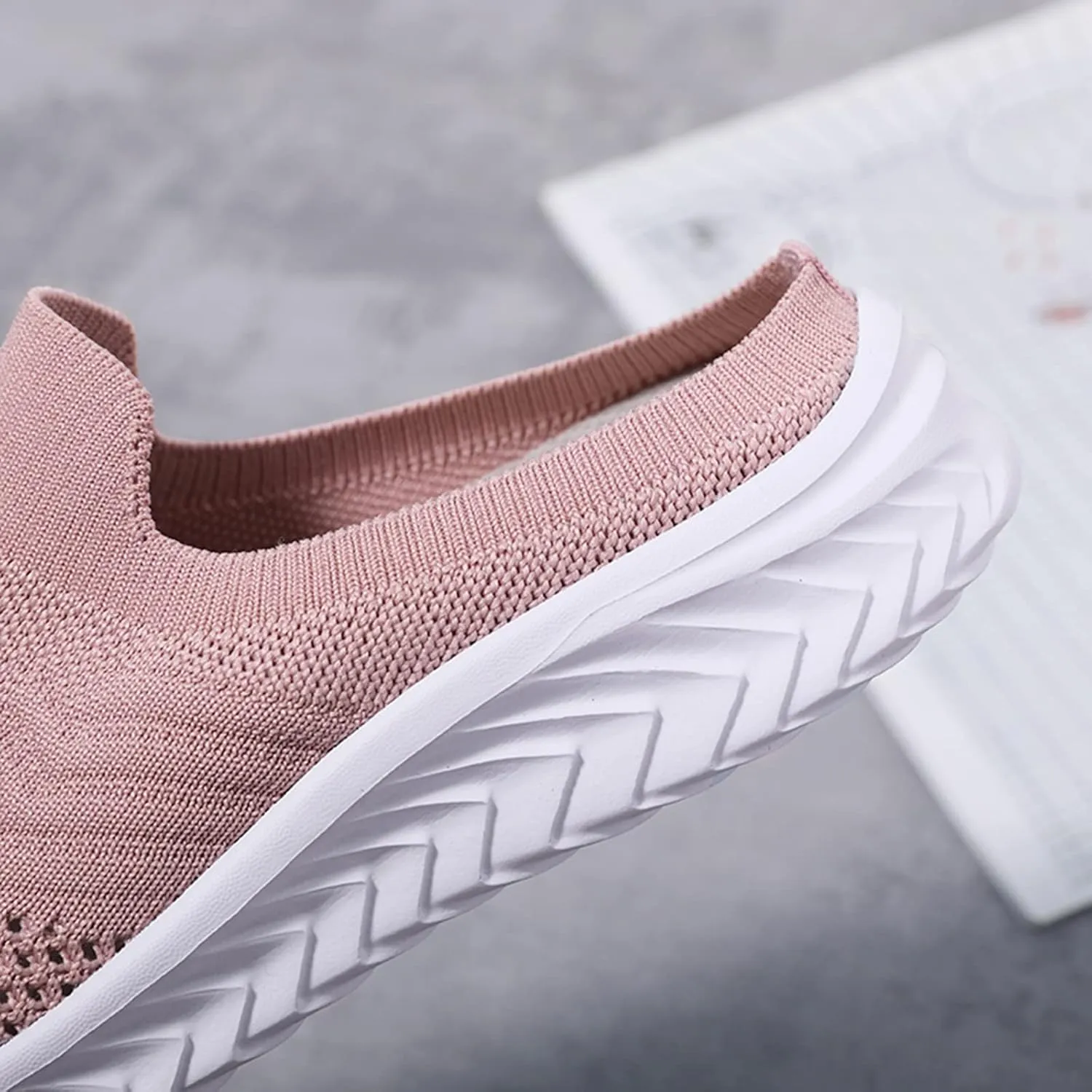 Womens Summer Breathable Mesh Slippers Non Slip Work Shoes Women Lether Casual Tennis Shoes Casual Sneakers Steel Toe Tennis Shoe White Loafers