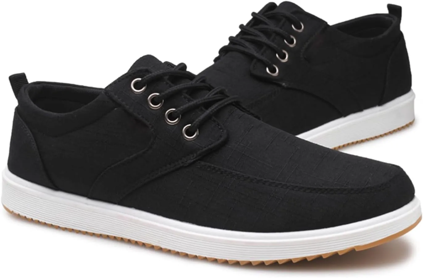 YIBLBOX Men's Loafers Shoes Lace Up Sneakers Big Size Casual Walking Shoes for Big and Tall Men